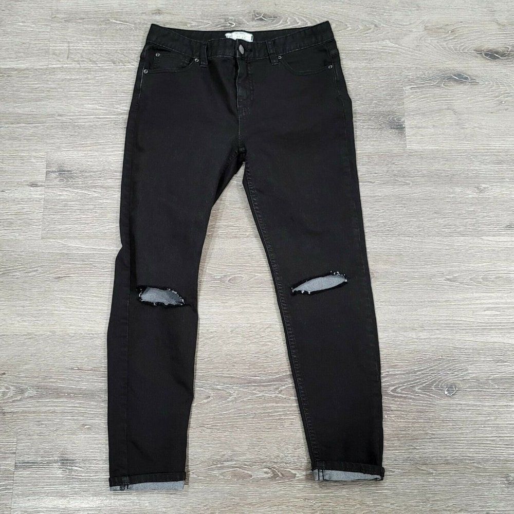 Free People Womens 29 Black Stretchy Mid Rise Skinny Jeans‎ #61855-16515125